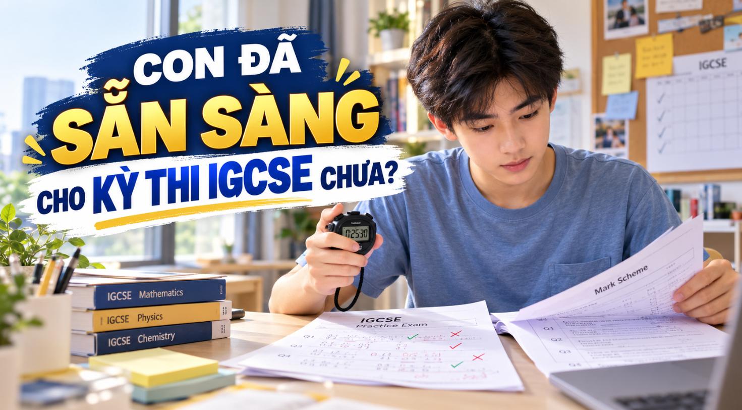 Trước kỳ thi IGCSE chính thức, con đã sẵn sàng chưa?