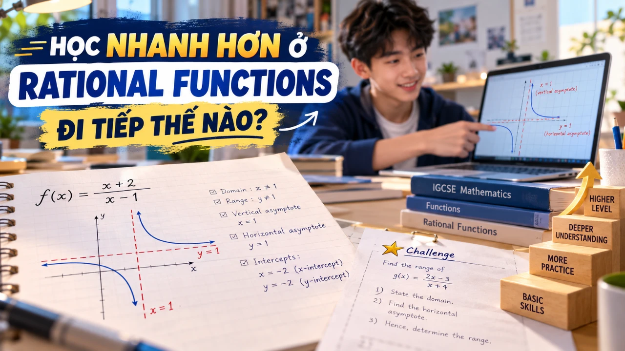 Bài 35: Giải pháp cho học sinh học nhanh hơn ở Rational Functions – IGCSE