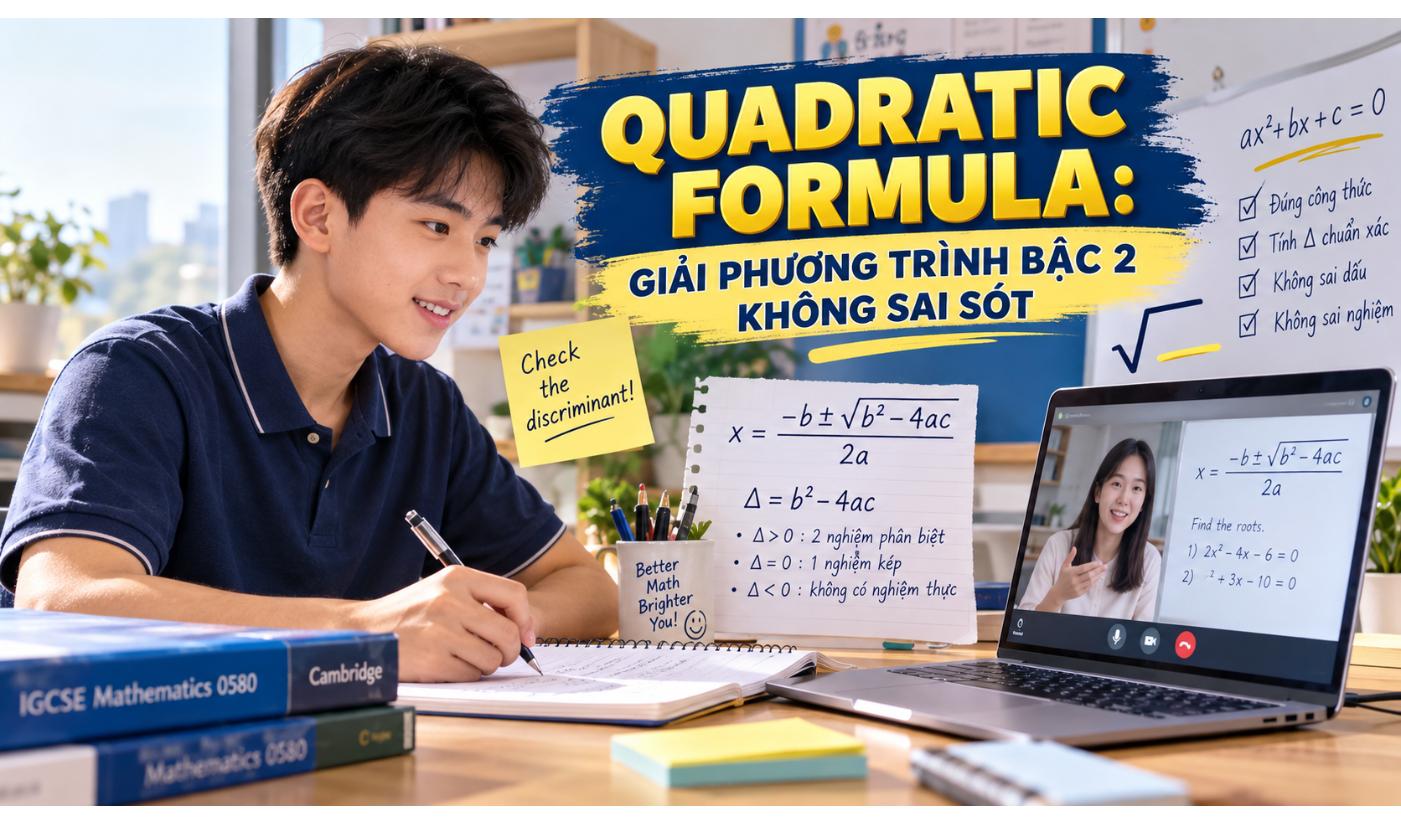 Quadratic Formula - IGCSE 2