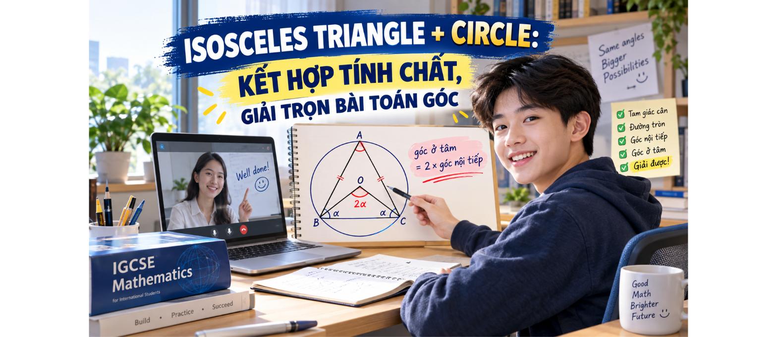 Isosceles Triangle + Circle - IGCSE 2