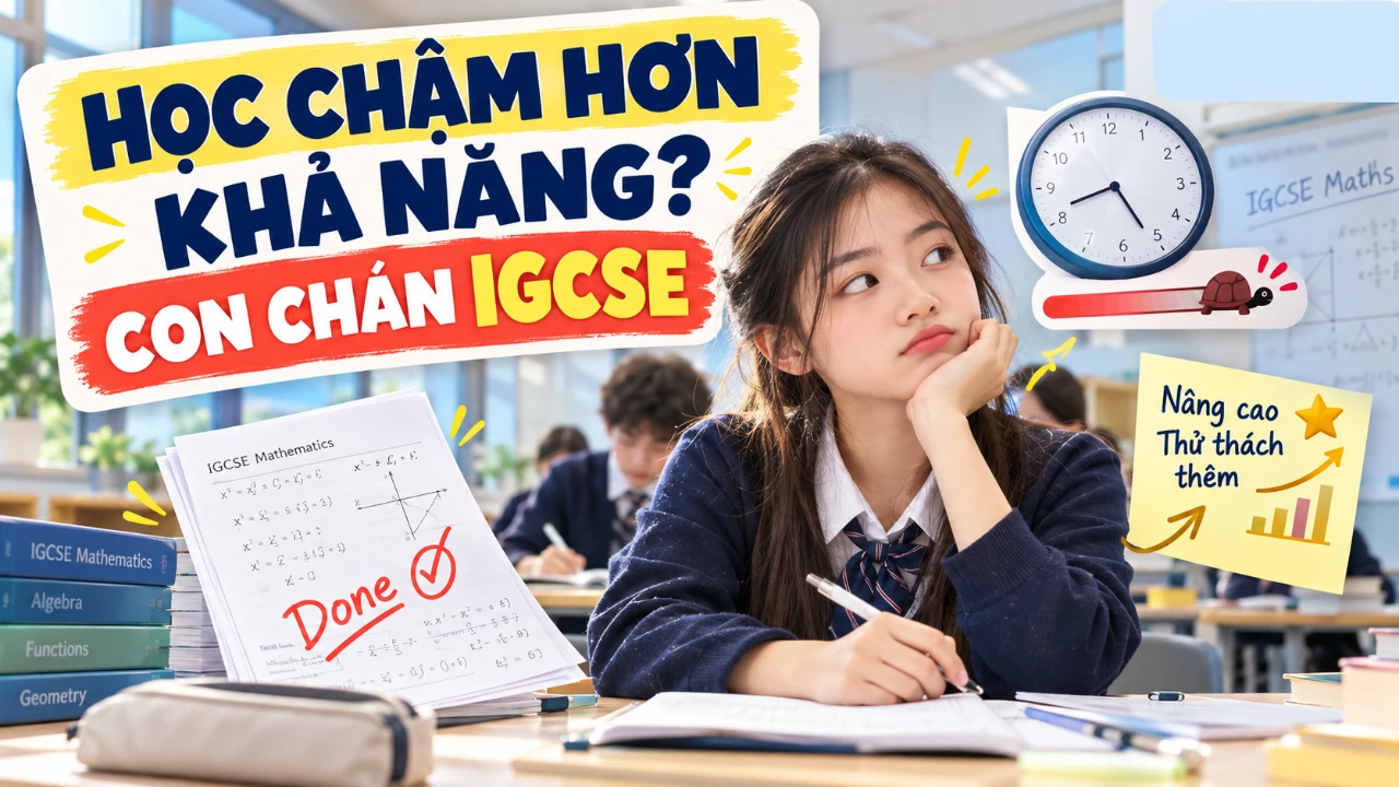 Bài 34: Con chán học IGCSE vì tiến độ chậm hơn khả năng thật?