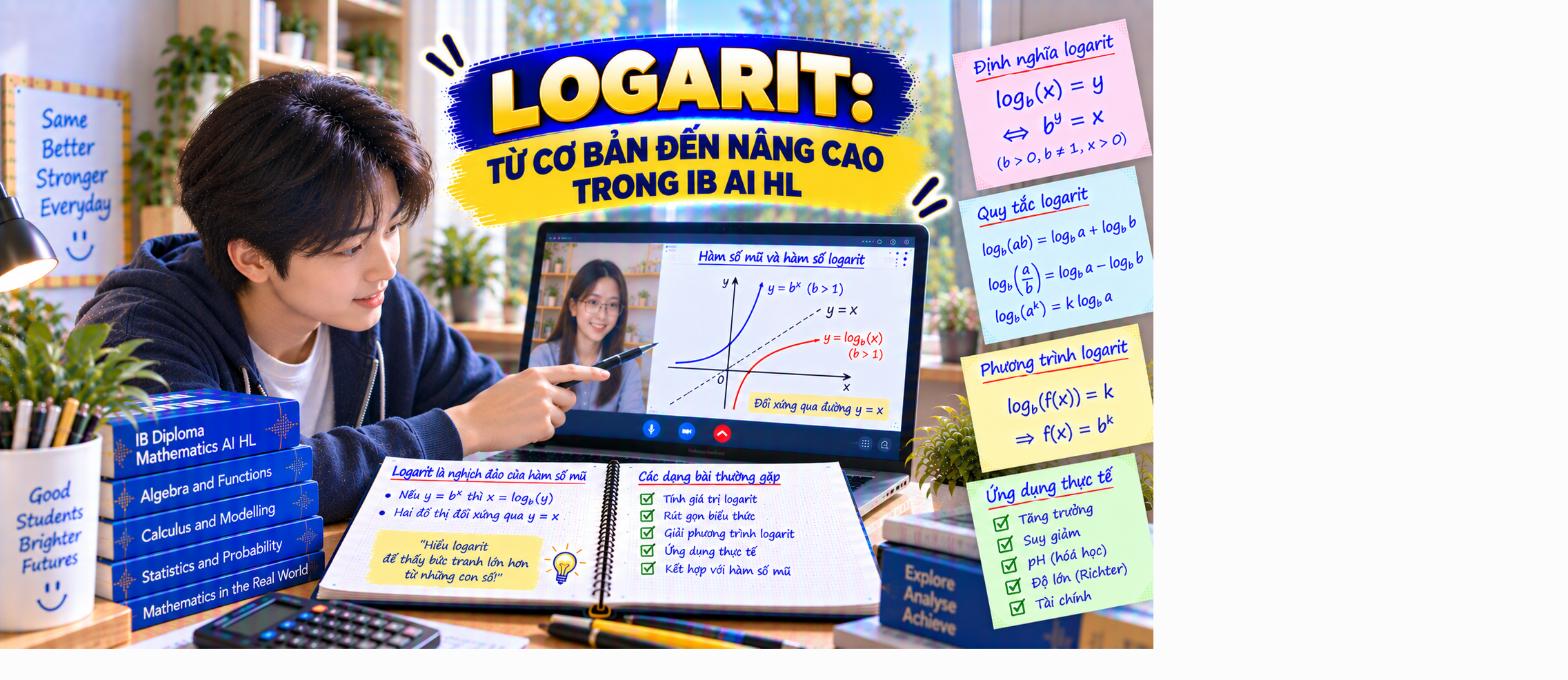 ((Book 7-4)) Logarithm - cơ bản và nâng cao - IB AI HL