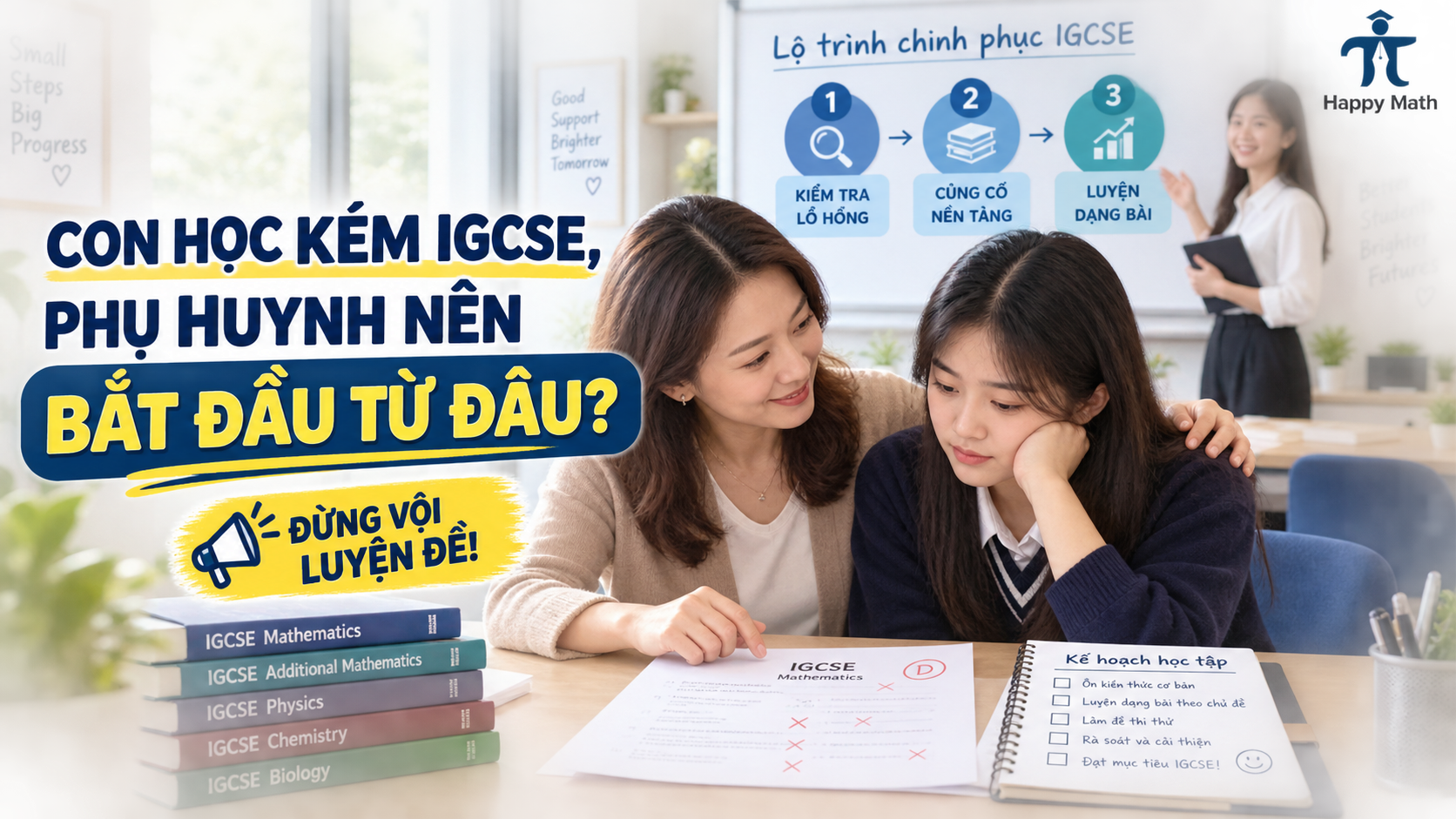 Bài 13: Con học kém IGCSE, phụ huynh nên bắt đầu từ đâu?