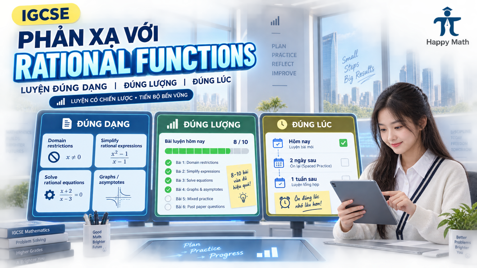 Bài 5: Phản xạ với Rational Functions: luyện đúng dạng, đúng lượng, đúng lúc