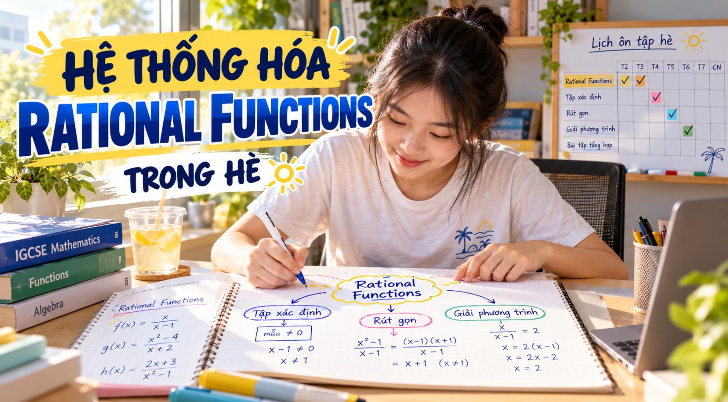 Tận dụng mùa hè để học chắc Rational Functions – IGCSE