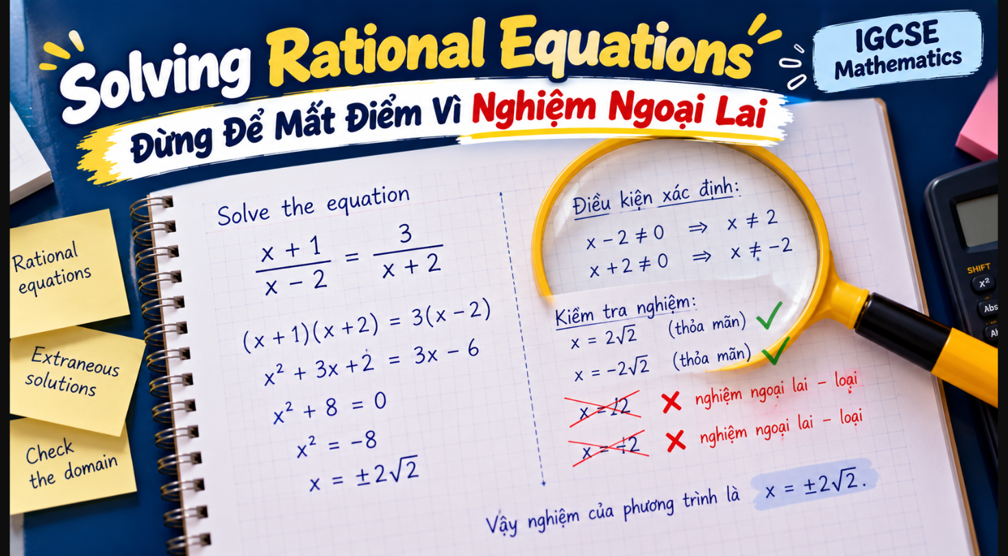 Các Dạng Bài Solving Rational Equations Hay Xuất Hiện Trong Đề Thi IGCSE