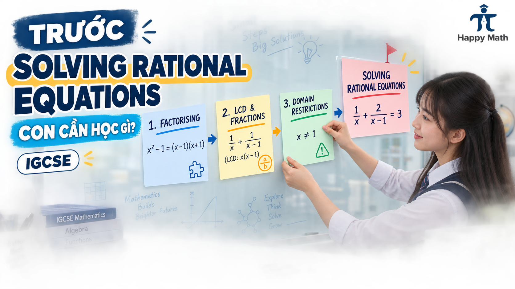 Bài 12: Trước Solving Rational Equations, con cần học gì? – IGCSE